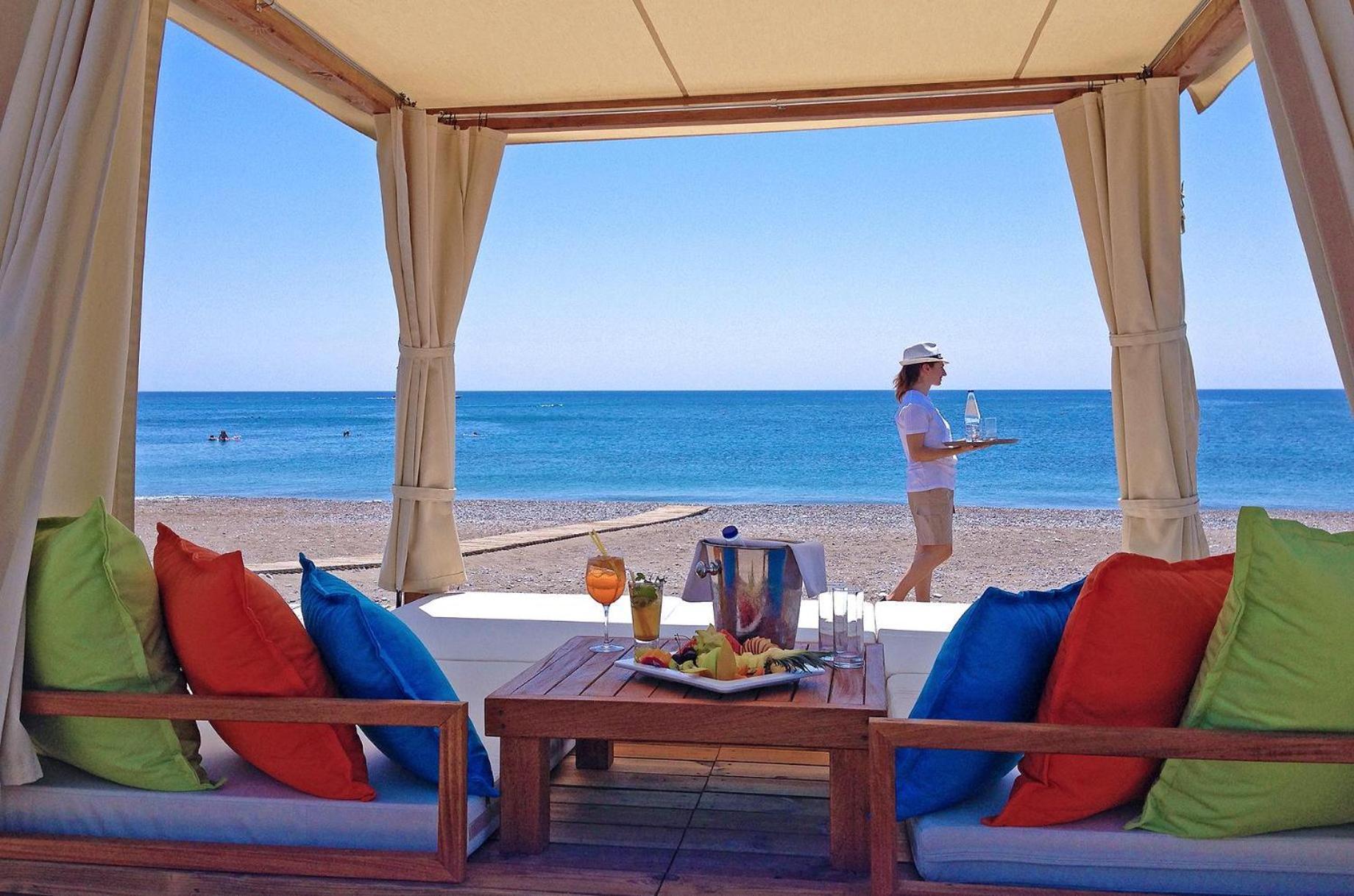 ホテル ロドス パラディウム レジャー ＆ ウェルネス Kallithéa エクステリア 写真 Beach at the Grand Resort
